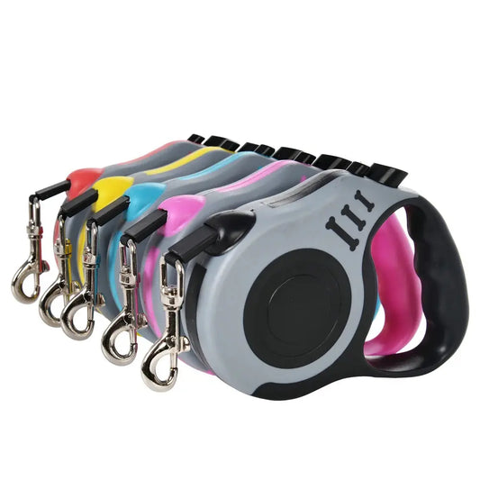 Laisse de chien pour petits chiens/ Chat Automatique Rétractable Durable Nylon Laisse Chiot Voyage en plein air Randonnée Randonnée Traction Corde 3M 5M - Soldes-ShopOnline
