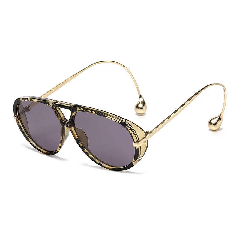 Lunettes de Soleil Oversize GIOIO – Punk Vintage, UV400, Verres Dégradés, CE, Unisexe Soldes-ShopOnline