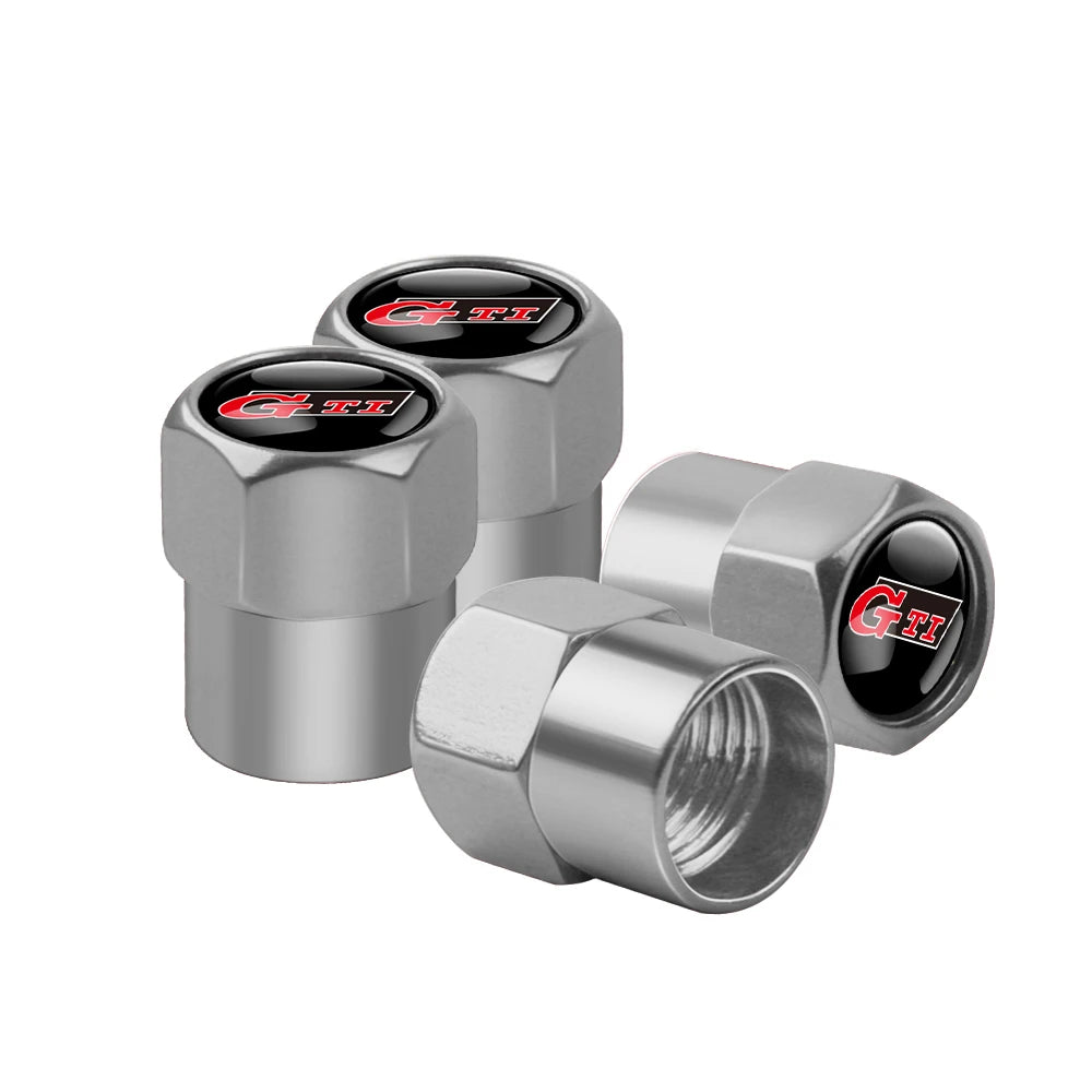 4Pcs Metal Car Wheel Tire Valve Caps Cover Accessorie For Volkswagen GTI Golf 6 7 Polo VW R-Line CC Passat B6 Tiguan Tharu Jetta Soldes-ShopOnline