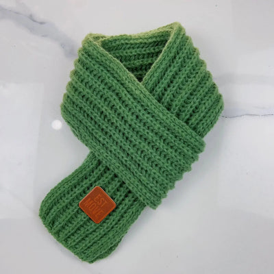 Winter Knitted Scarf for Kids Boys Girls Neckerchief Outdoor Keep Warm Neck Warmer Scarf Soft Parent-child Children´s Scarves Soldes-ShopOnline