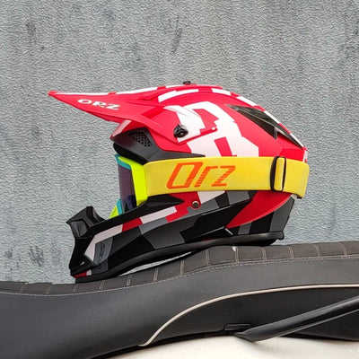 ORZ Professional Racing Motocross Helmet Off Road Helmet Motorcycle Off-Road Cartoon Childrenr ATV Motorcycle MTB Helmet Soldes-ShopOnline