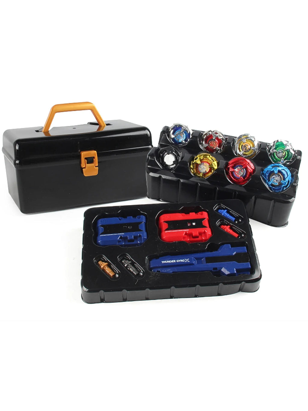 Kit Toupies Gyro Métal Bey X – Lanceurs & Boîte de Rangement Inclus Soldes-ShopOnline