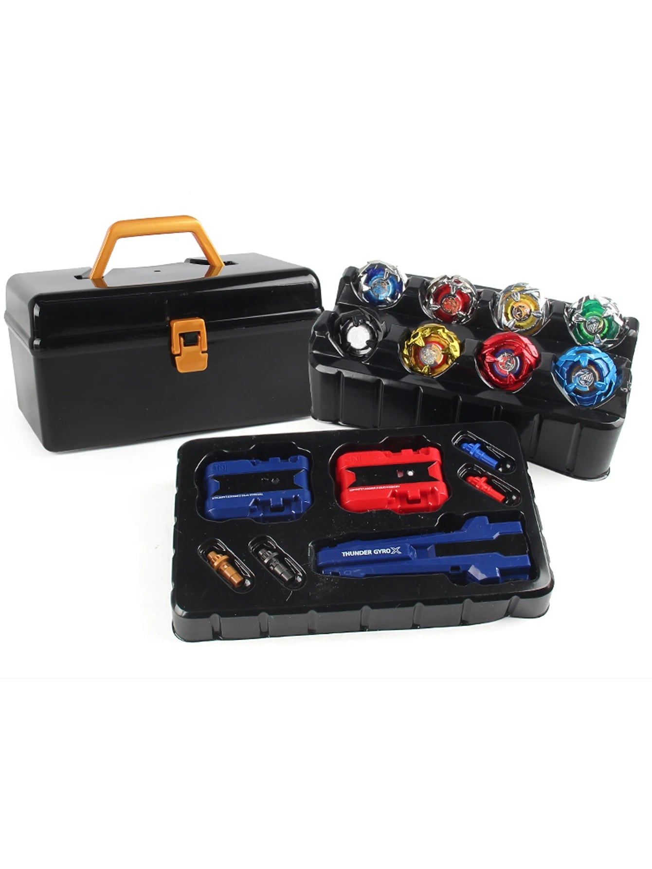 Kit Toupies Gyro Métal Bey X – Lanceurs & Boîte de Rangement Inclus Soldes-ShopOnline