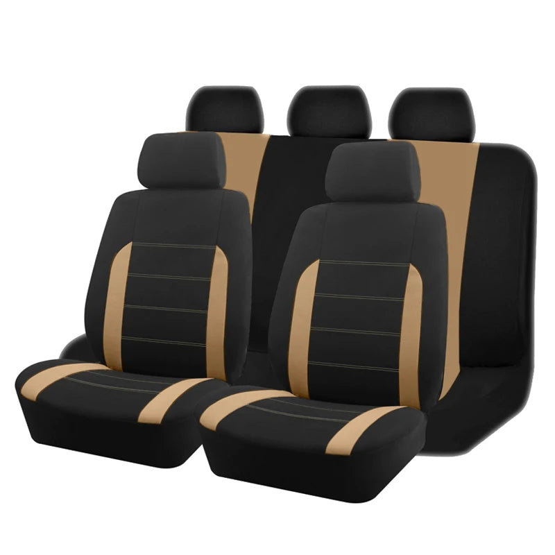 Housses de Siège Universelles AUTO PLUS – Tissu Polyester, 9 Pièces, Toutes Voitures Soldes-ShopOnline