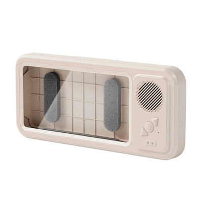 Shower Phone Holder with Bluetooth Speaker IPX4 Waterproof Anti-Fog Touch Screen Wall Mount Phone Holder for Shower Bathroom Soldes-ShopOnline