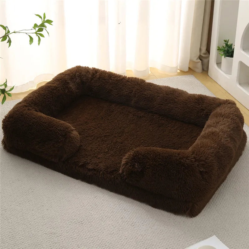 Luxury Winter Warm Large Dog Sofa Bed Dog Kneel Cat Mats House Cushion Pet Sleeping Sofa Beds Mat for Large and Small Dog Soldes-ShopOnline