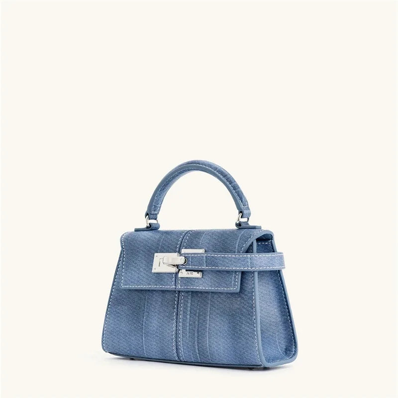 JW PEI Women's Handbag Elise Designer Fashion 2025 New Denim Blue Tote Bag Small Square Crossbody Bag Premium Women Bag Soldes-ShopOnline