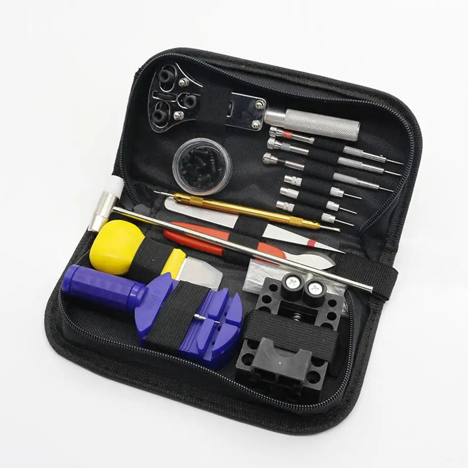 Kit Réparation Montres 147 Pièces Professionnel | Ouvre-Boîte, Chasse-Goupille, Ressort, Levier – Horloger & DIY Soldes-ShopOnline