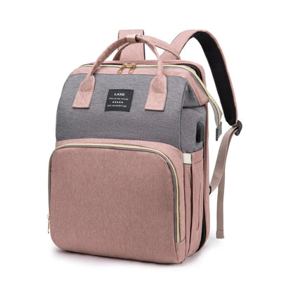 Mommy Bag Lightweight Portable Folding Crib Bed Large-capacity Travel Maternity Bags Baby Backpack Female Mommy Outting Bag Soldes-ShopOnline