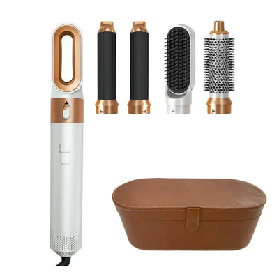 5 in 1 Hair Dryer Hot Comb Set Professional Curling Iron Hair Straightener Styling Tool For Professional Hair Dryer Household Soldes-ShopOnline