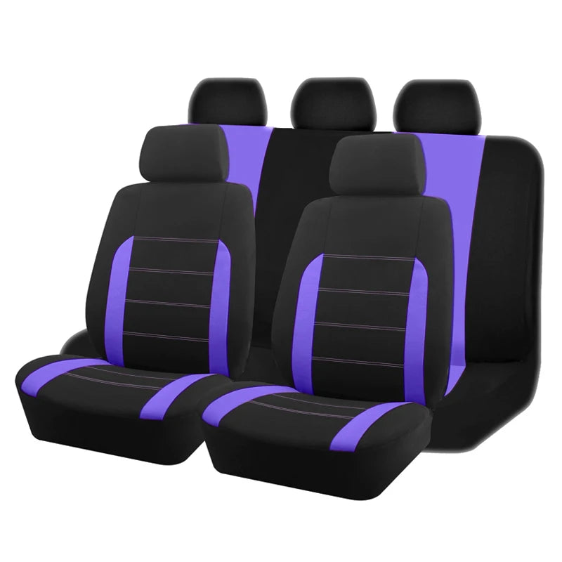 Housses de Siège Universelles AUTO PLUS – Tissu Polyester, 9 Pièces, Toutes Voitures Soldes-ShopOnline