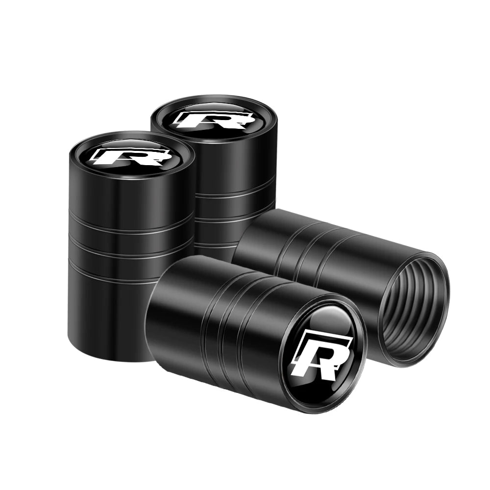 4Pcs Metal Car Wheel Tire Valve Caps Cover Accessorie For Volkswagen GTI Golf 6 7 Polo VW R-Line CC Passat B6 Tiguan Tharu Jetta Soldes-ShopOnline