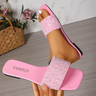 Women Slippers  Platform Flats Outdoor Slippers2025 New Summer Fashion Sandals Fashion Beach Slippers Thick Sole Slides Women Soldes-ShopOnline