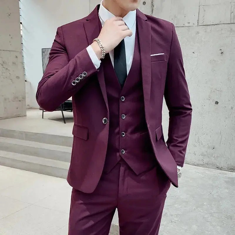 Costard Costume pour Homme 3 Piece mariage classe chic Business Professionnel homme Top Quality à Prix Discount - Soldes-ShopOnline
