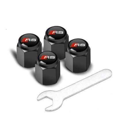 4Pcs Car Styling 3D Aluminum Metal Car Wheel Tire Air Valve Caps Cover For Audi A3 A4 b6 b8 b7 A6 A8 S Line S3 S4 S6 Q3 Q5 Q7 Q8 Soldes-ShopOnline