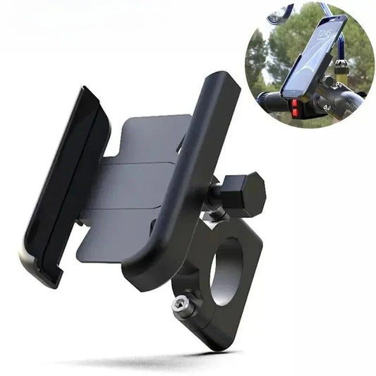 Support de téléphone portable pour vélo en alliage d'aluminium, support de navigation pour véhicule électrique, support spécial pour moto / vtt / vélo / Quad - Soldes-ShopOnline