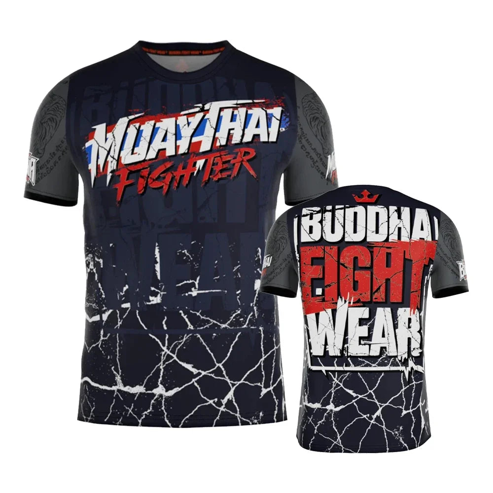 T-Shirt Boxe Combat 3D Homme – Respirant, Séchage Rapide, Grande Taille Soldes-ShopOnline