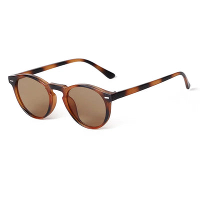Vintage Fashion Round Sunglasses Women Men 2024 Brand Design Retro Rivet Yellow Blue Lens Square Sun Glasses Male Female Goggles Soldes-ShopOnline