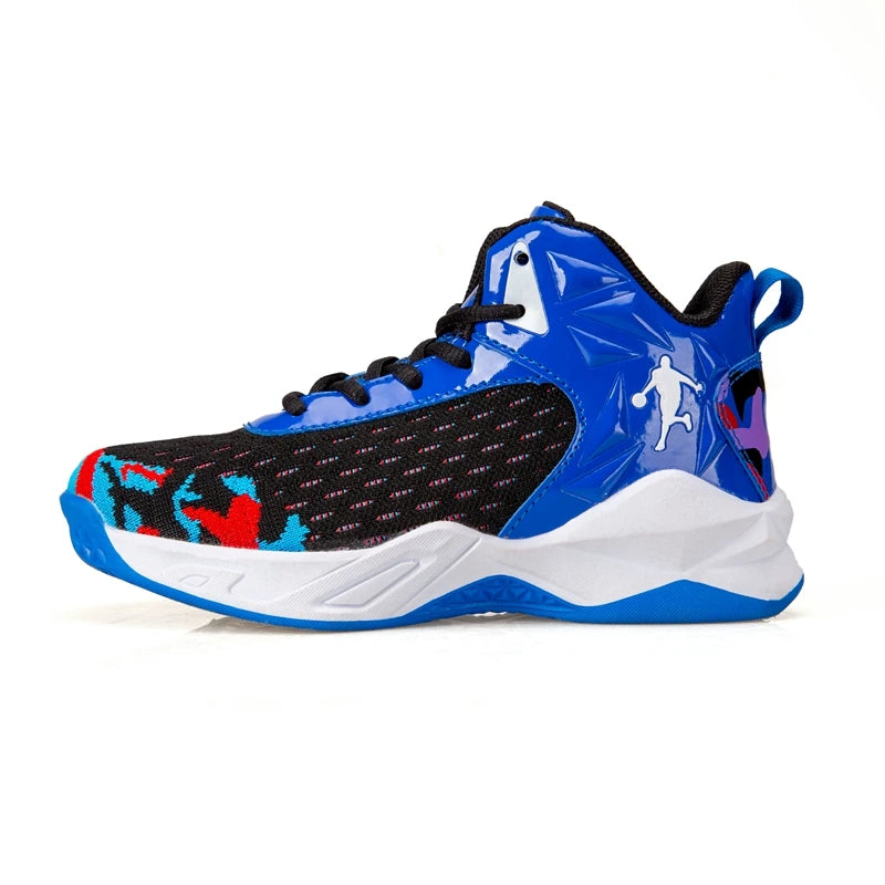 Red Kid Sneakers Mesh Breathable Basketball Shoes Child Sneakers Non-Slip Platform Brand Basketball Sneakers Boys Kids Trainers Soldes-ShopOnline