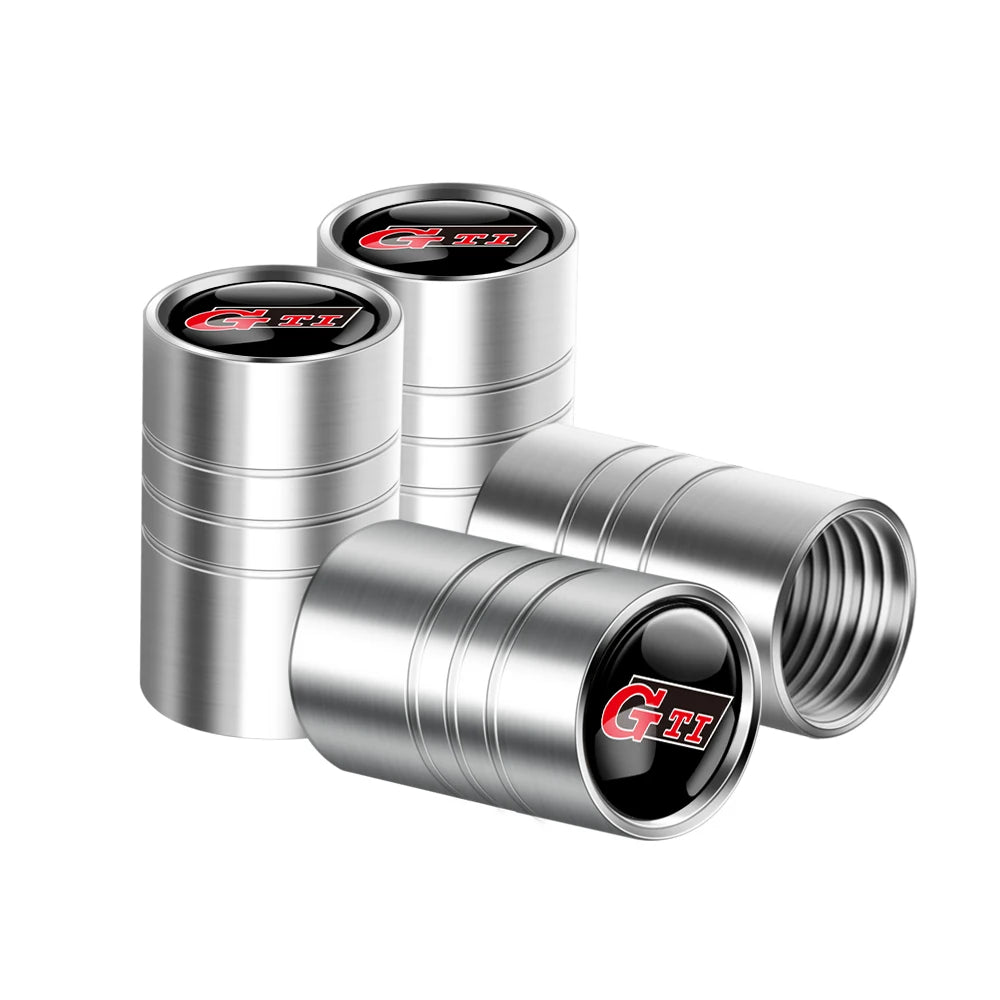 4Pcs Metal Car Wheel Tire Valve Caps Cover Accessorie For Volkswagen GTI Golf 6 7 Polo VW R-Line CC Passat B6 Tiguan Tharu Jetta Soldes-ShopOnline