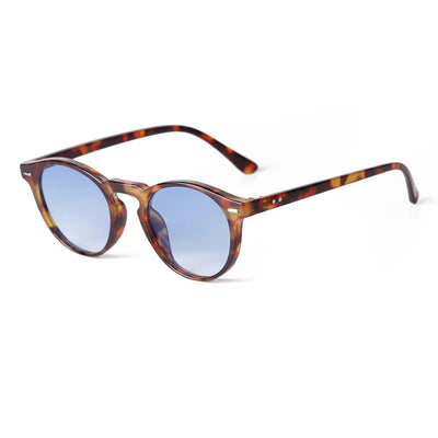 Vintage Fashion Round Sunglasses Women Men 2024 Brand Design Retro Rivet Yellow Blue Lens Square Sun Glasses Male Female Goggles Soldes-ShopOnline