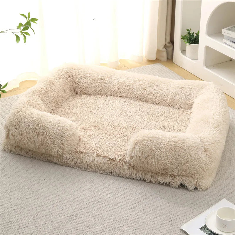Luxury Winter Warm Large Dog Sofa Bed Dog Kneel Cat Mats House Cushion Pet Sleeping Sofa Beds Mat for Large and Small Dog Soldes-ShopOnline