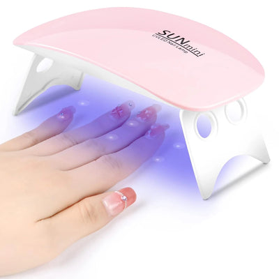 Nail Lamp Foldable 6w Uv Led Lamp For Nails Machine Uv Leds Gel Quick drying Dryer Lamp Manicure Tool Professional Equipme Soldes-ShopOnline