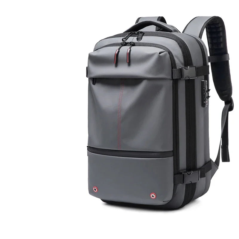 Travel Men 17 inch Laptop Backpack vacuum compression Backpack Business Large Capacity school Backpack expand outdoor backpack Soldes-ShopOnline