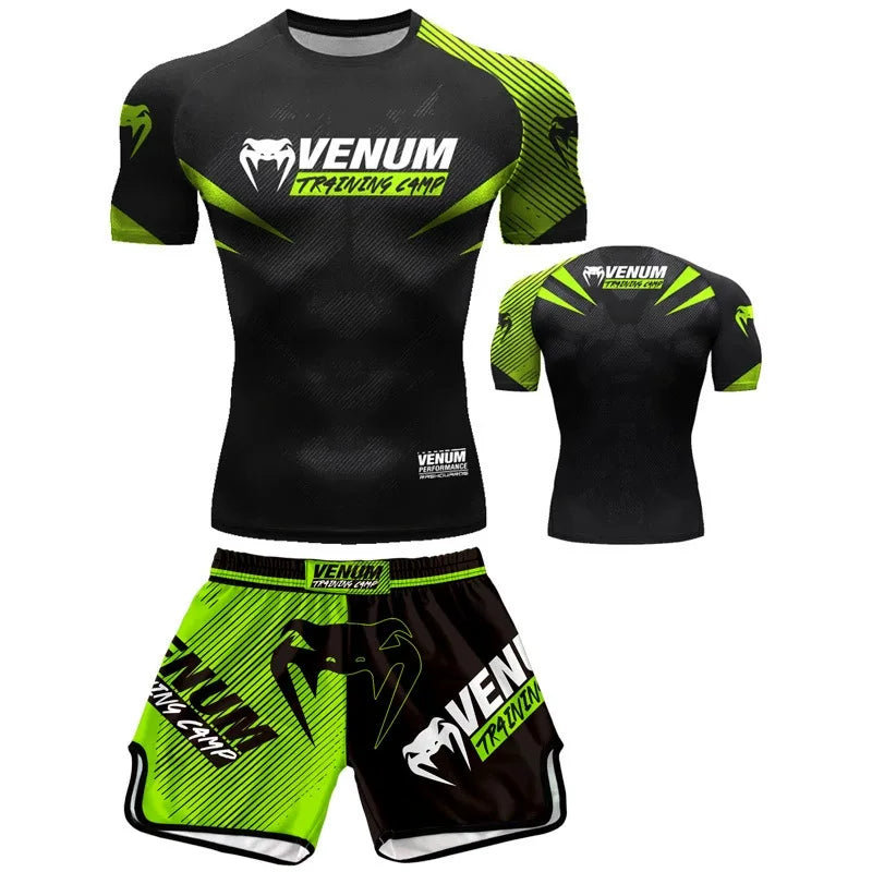 Ensemble Boxe MMA Venom UFC – T-Shirt + Short Séchage Rapide Soldes-ShopOnline