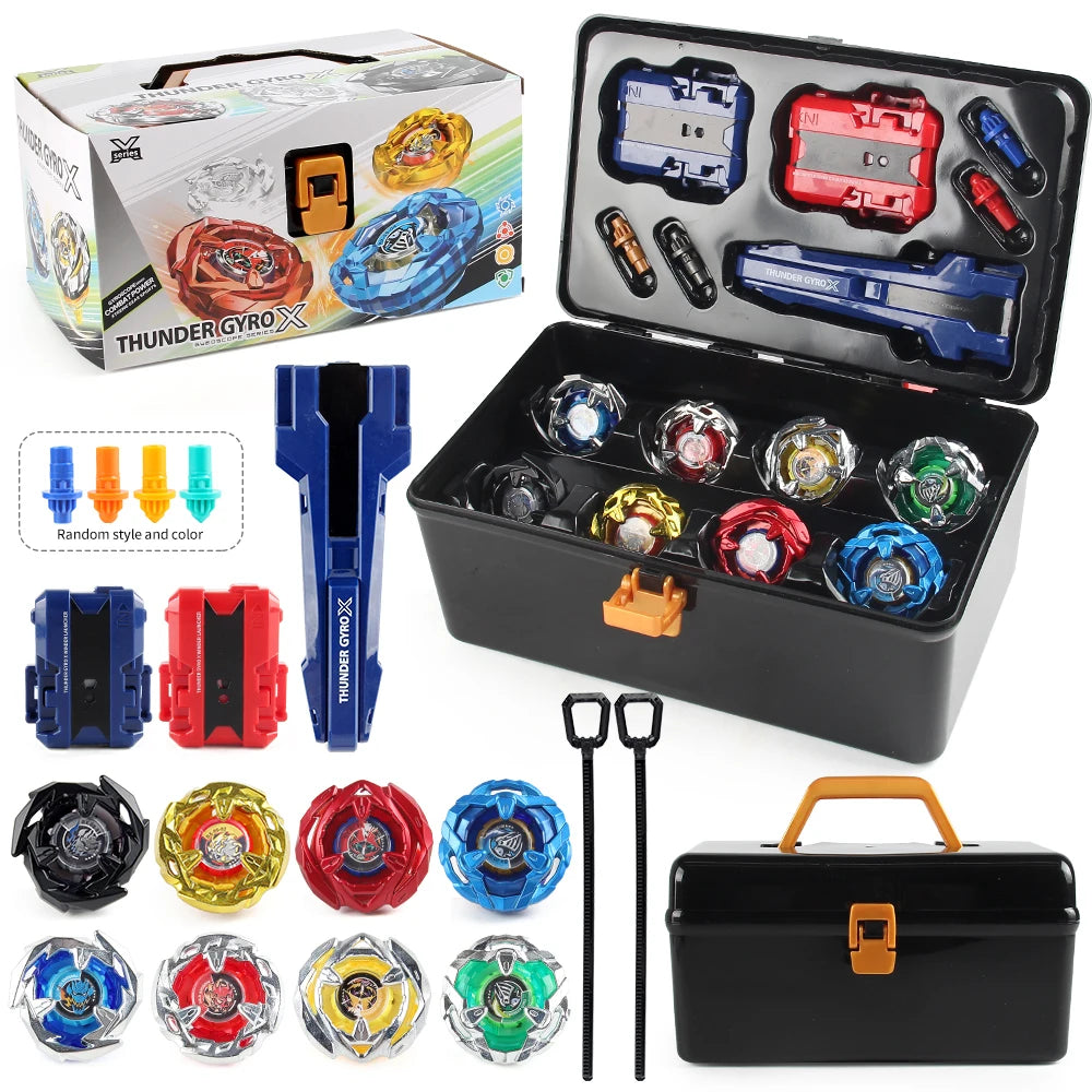 Kit Toupies Gyro Métal Bey X – Lanceurs & Boîte de Rangement Inclus Soldes-ShopOnline