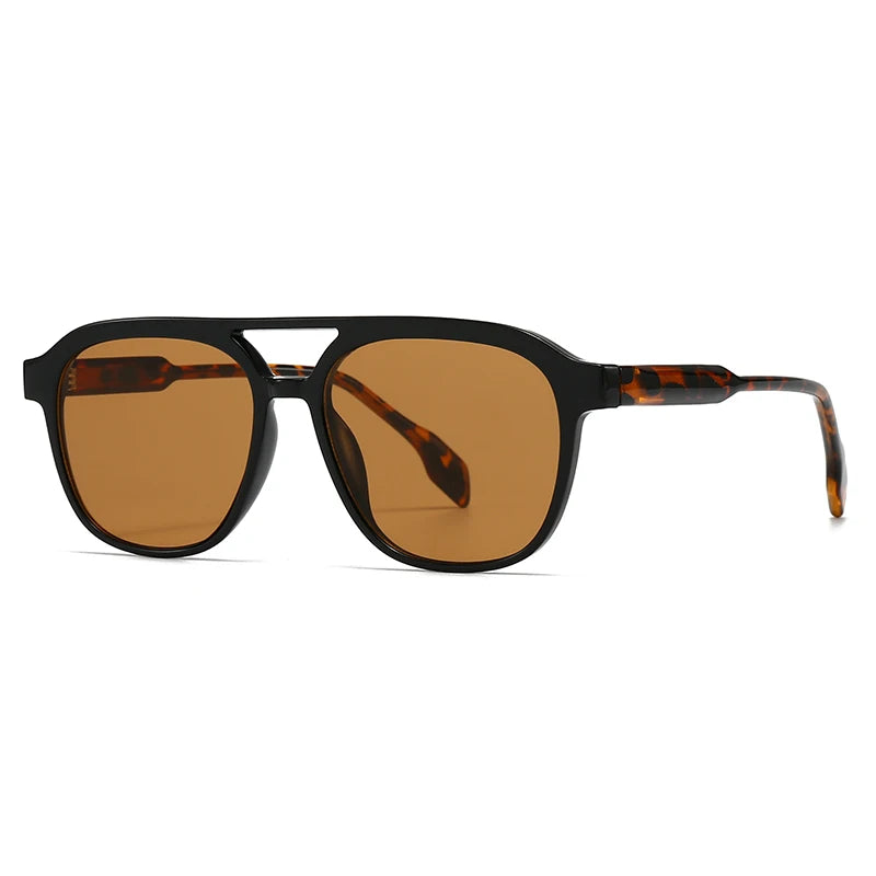 New Retro Acrylic Insert Square Frame Sunglasses Driving Sunglasses Men's Cross-Border Large Frame Glasses 28007 Soldes-ShopOnline