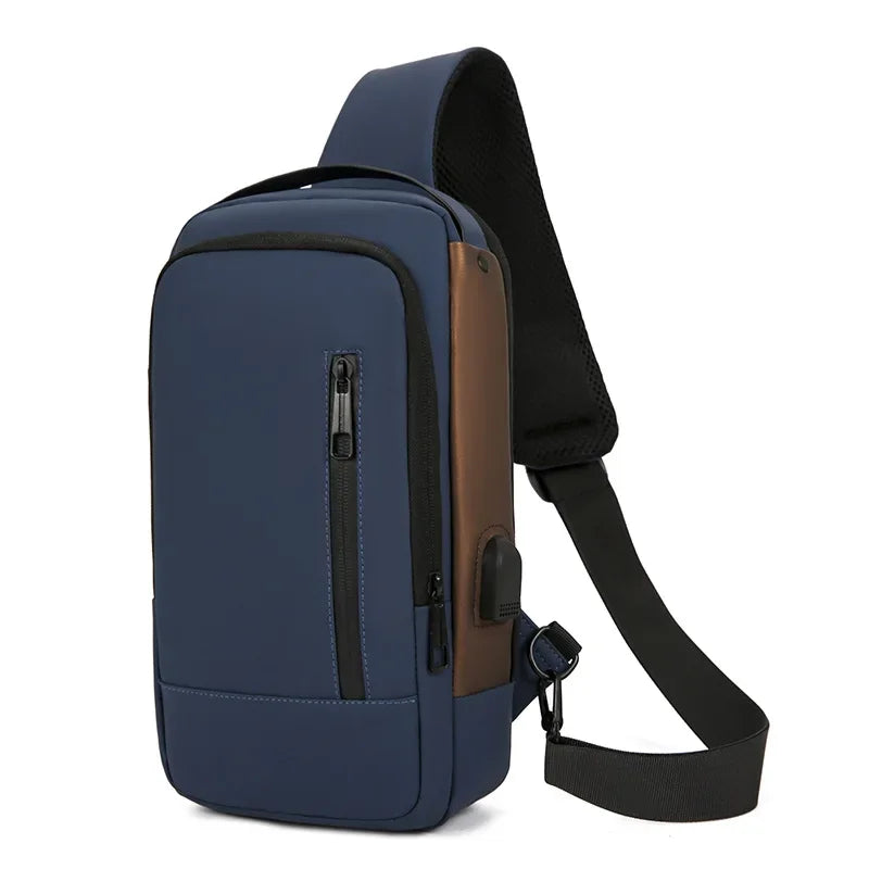 Sac Bandoulière Homme Anti-Vol – Cadenas Code, Port USB, Nylon, Voyage & Business Soldes-ShopOnline