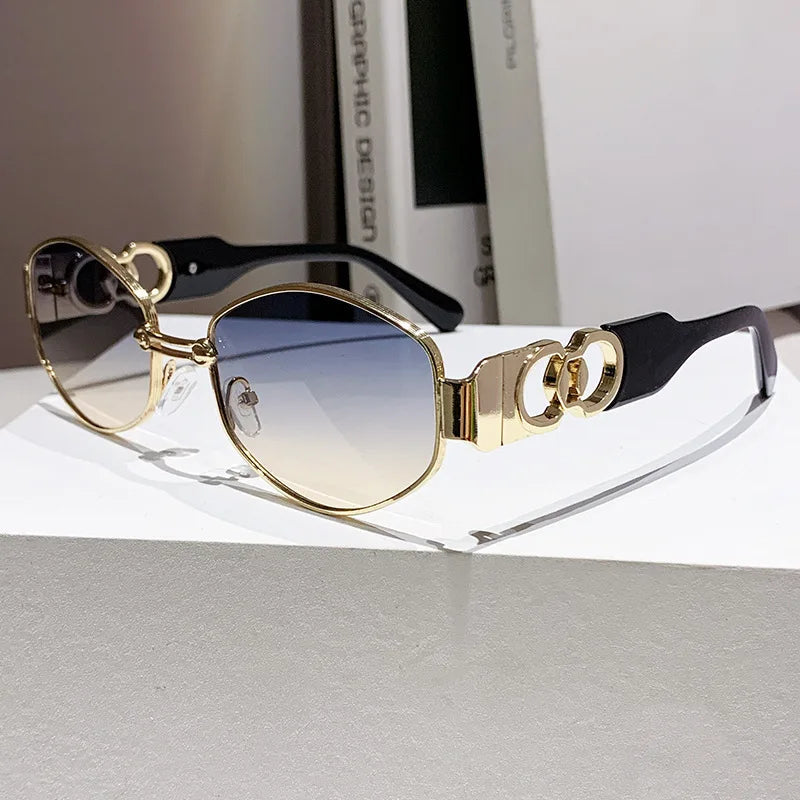 Lunettes de Soleil Steampunk Cat Eye OUIO – Vintage, UV400, Femme & Homme, Voyage & Soirée Soldes-ShopOnline