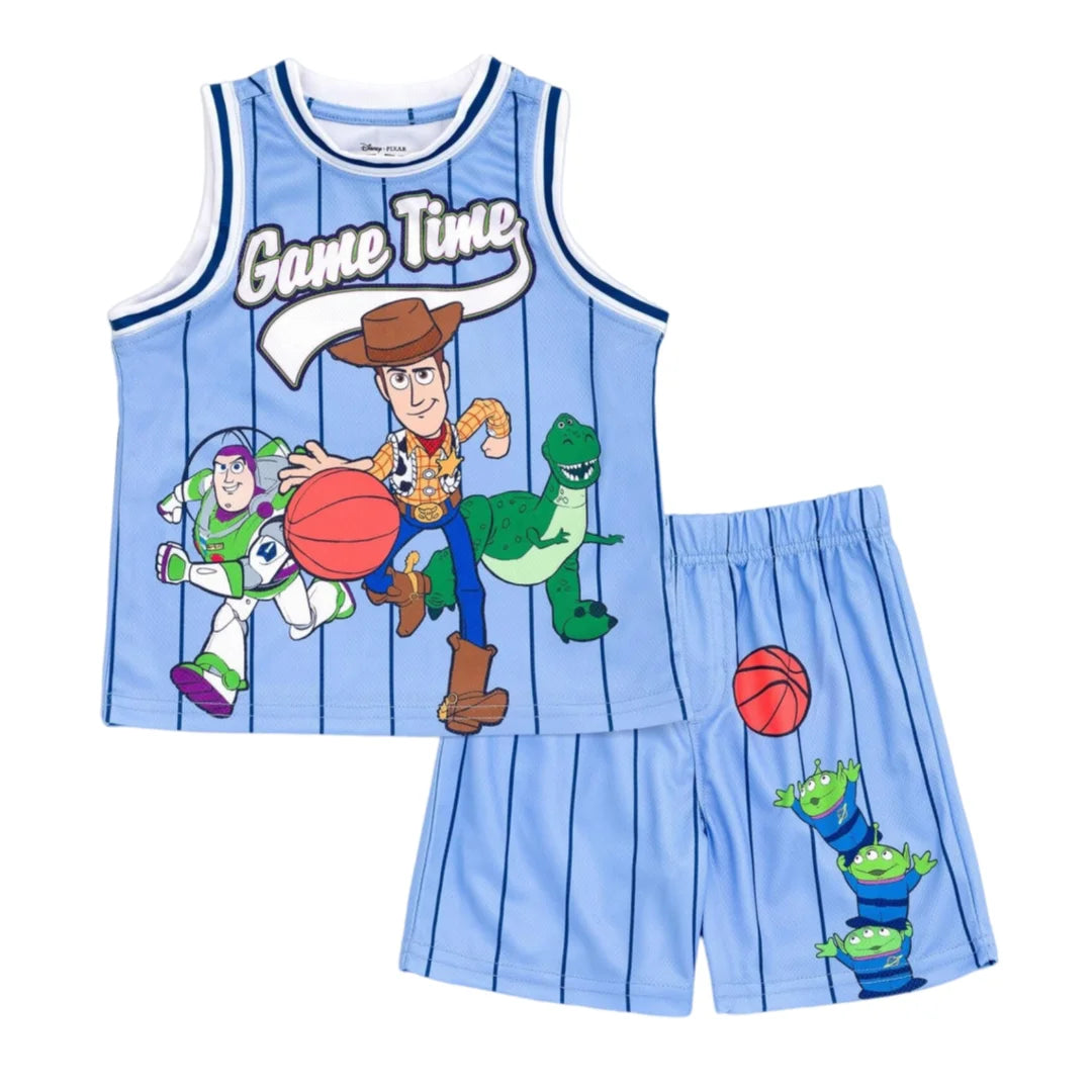 Ensemble Basket Enfant Disney Toy Story – Débardeur Mesh + Short, Séchage Rapide Soldes-ShopOnline