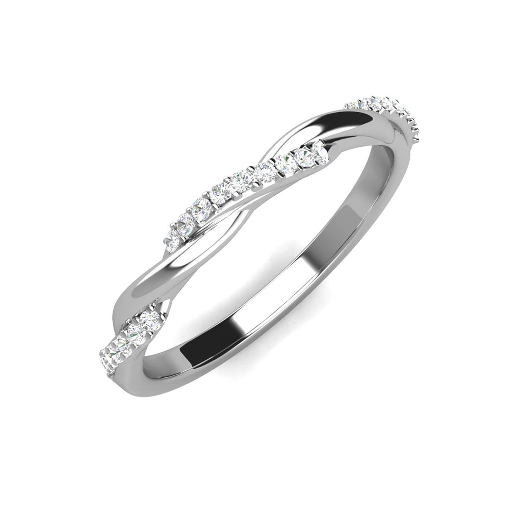 Daisini – Bague Torsadée 22 Cristaux Swarovski PP2 | Laiton Plaqué Or Rose, Ultra-Légère, Mariage & Quotidien Soldes-ShopOnline