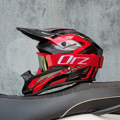 ORZ Professional Racing Motocross Helmet Off Road Helmet Motorcycle Off-Road Cartoon Childrenr ATV Motorcycle MTB Helmet Soldes-ShopOnline