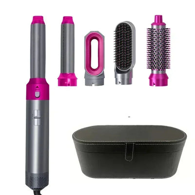 5 in 1 Hair Dryer Hot Comb Set Professional Curling Iron Hair Straightener Styling Tool For Professional Hair Dryer Household Soldes-ShopOnline
