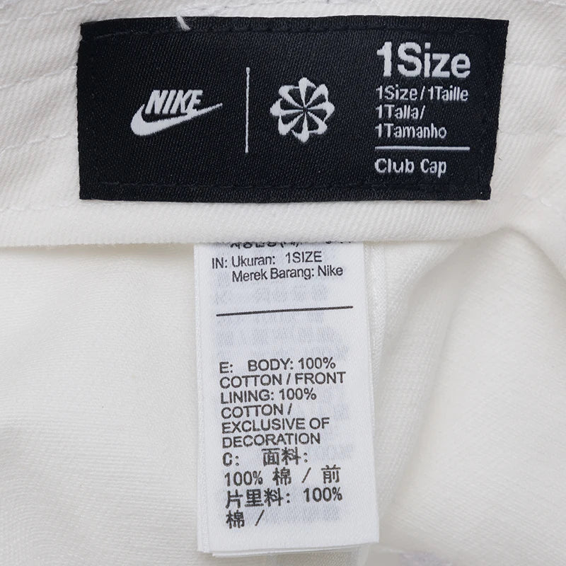 Nike Men's and Women's Children's Hats, Sun Hats, Fashionable Trendy Hats, Baseball Caps Fb5063-100 Soldes-ShopOnline
