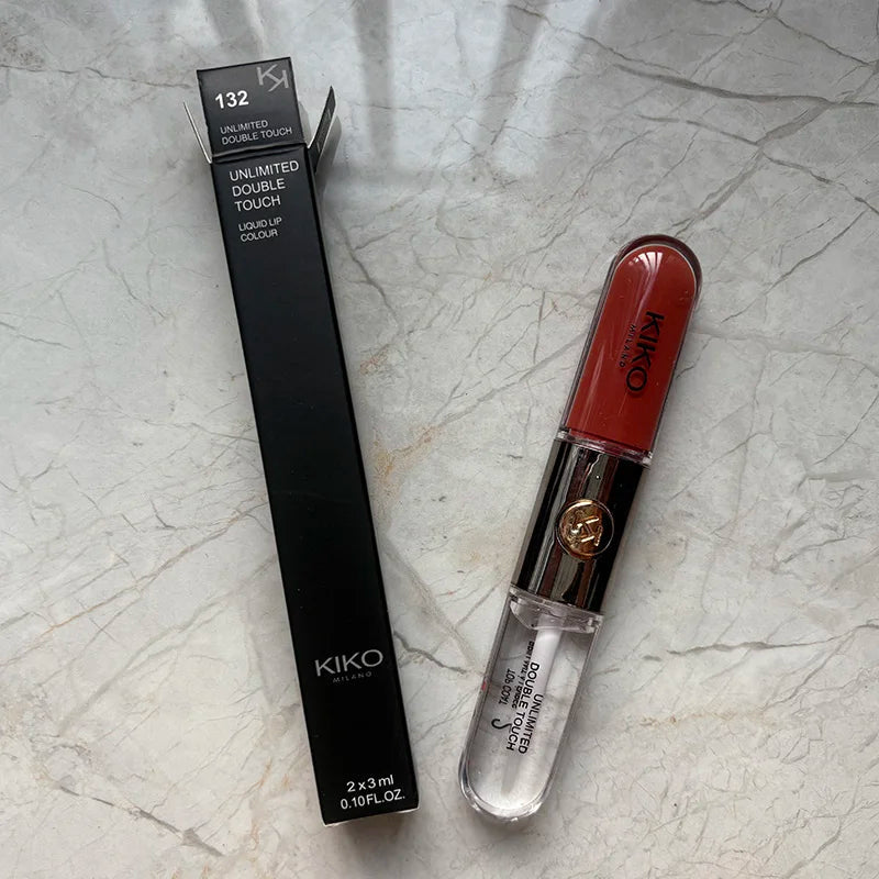 Kiko Milano – Gloss Double Tête Transparent Effet Miroir | Longue Tenue, Non Collant, Hydratant, Teintes Nude & Milk Tea Soldes-ShopOnline