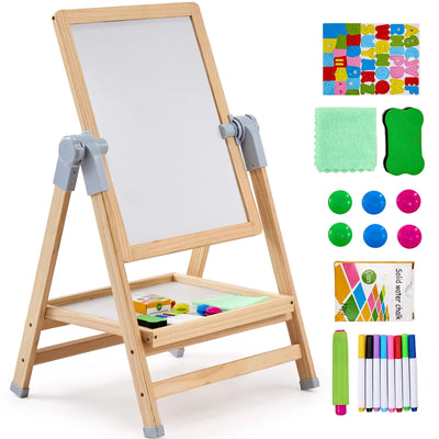 SucceBuy Standing Magnetic Drawing Board WordPad Art Easel with Painting Accessories Children Educational Toys for Kids Boy Girl Soldes-ShopOnline