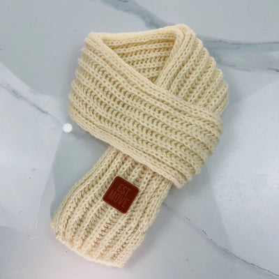 Winter Knitted Scarf for Kids Boys Girls Neckerchief Outdoor Keep Warm Neck Warmer Scarf Soft Parent-child Children´s Scarves Soldes-ShopOnline