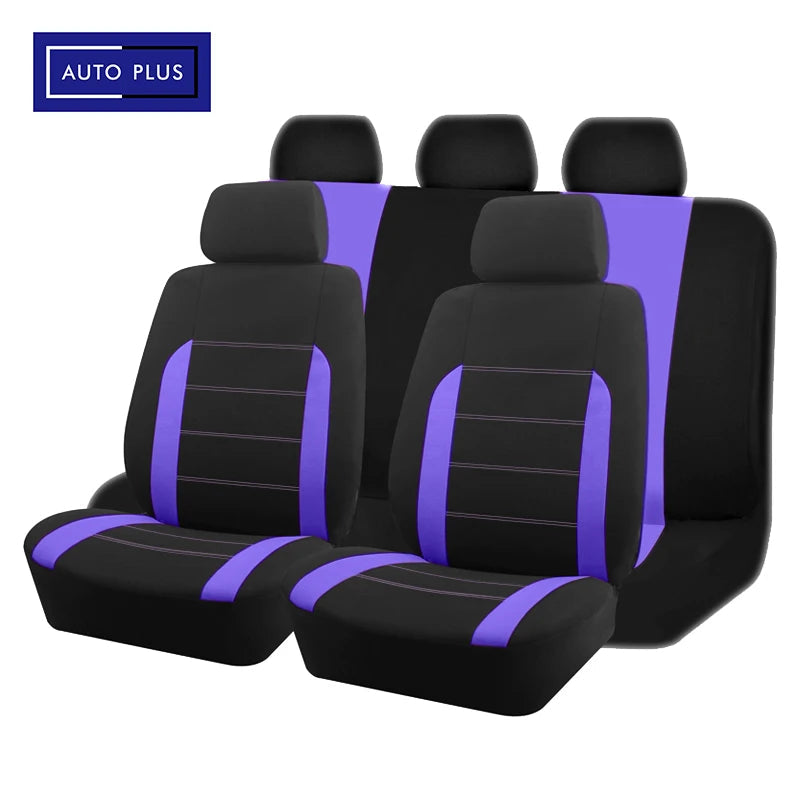 Housses de Siège Universelles AUTO PLUS – Tissu Polyester, 9 Pièces, Toutes Voitures Soldes-ShopOnline