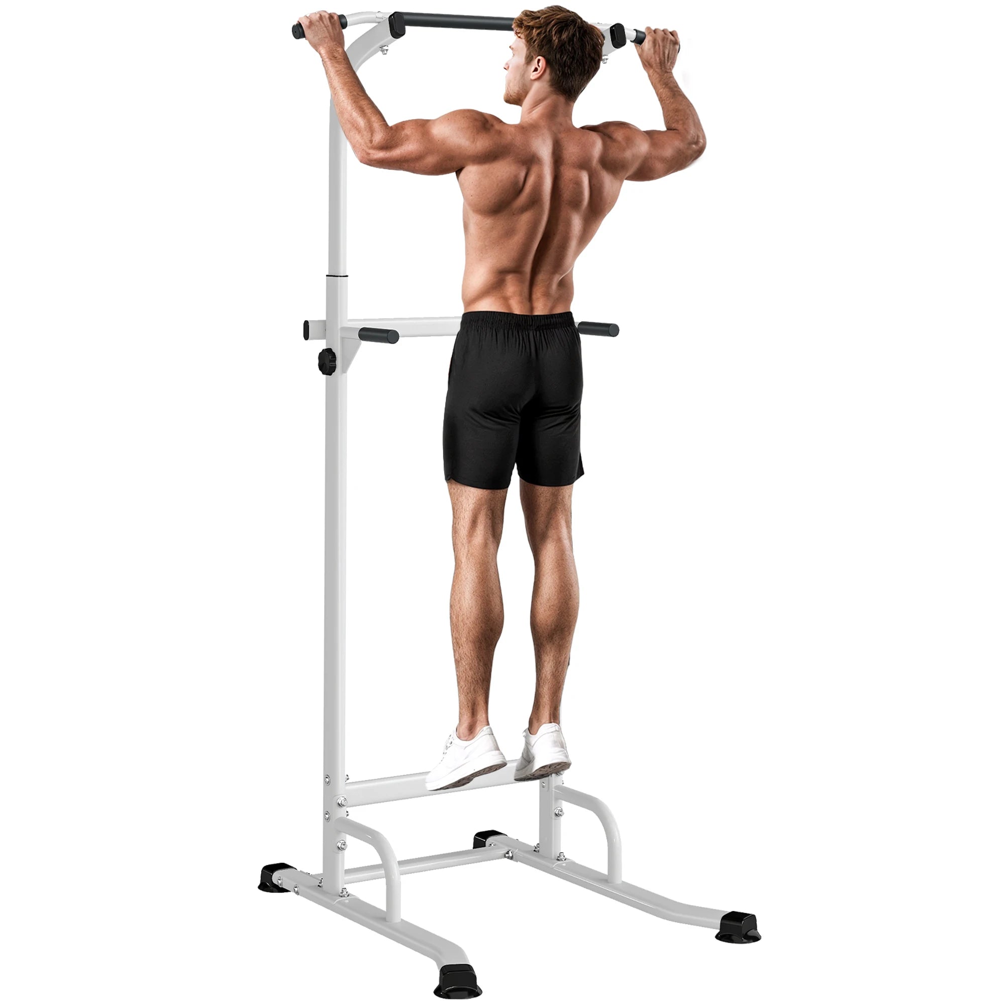 SPORTNOW Tour de Musculation Multifonction – Barre de Traction, Dips & Pompes | Hauteur Réglable 176-227 cm | Charge Max 120 kg Soldes-ShopOnline