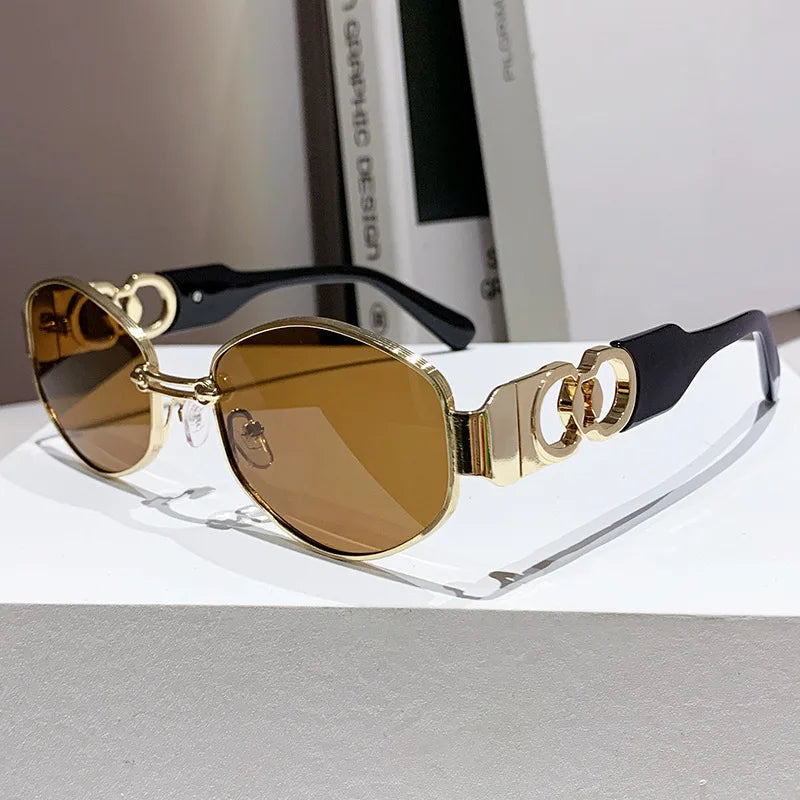 Lunettes de Soleil Steampunk Cat Eye OUIO – Vintage, UV400, Femme & Homme, Voyage & Soirée Soldes-ShopOnline
