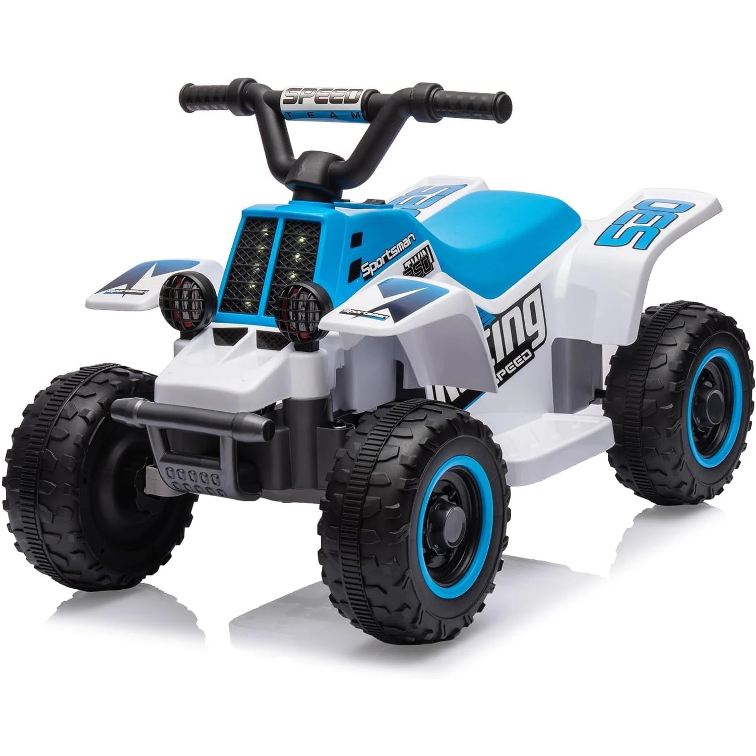 Quad Électrique Enfant HiMISS 6V – Démarrage 1 Bouton, Phares LED, Musique, 45 min, 4 Ans + Soldes-ShopOnline