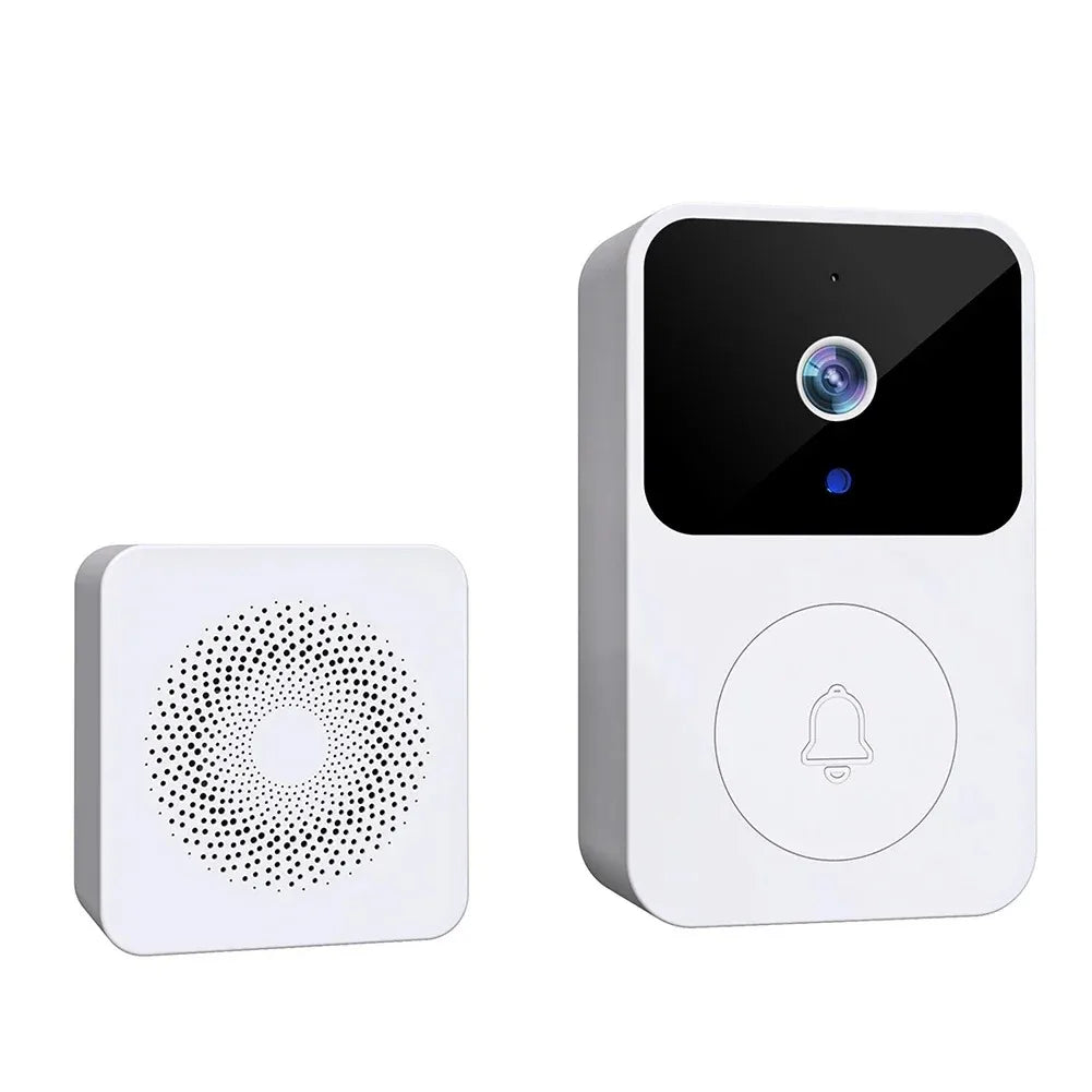 Sonnette Vidéo WiFi Sans Fil – Vision Nocturne IR, Interphone HD Soldes-ShopOnline