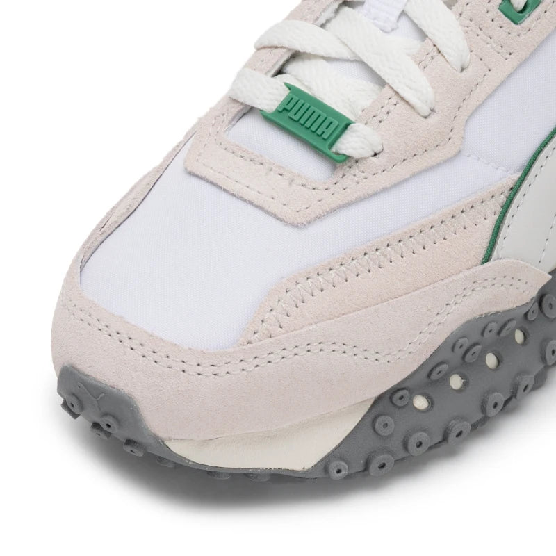 Puma Men's and Women's Shoes Blktop Rider Nylon Lt Low-Cut Sneakers Thick-Soled Dad Shoes 401440-01 Soldes-ShopOnline