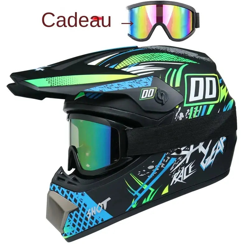 Casque de moto casque hors route pour enfants vélo descente AM DH casque croisé capacete motocross vtt atv Tout terrain casque mixte enfants - Soldes-ShopOnline