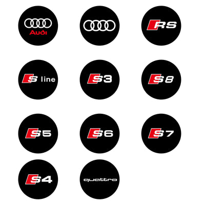 For Audi A4 A3 8V 8P 8L A6 C5 C6 C7 A5 A7 Q3 Q5 Q7 S3 S4 S6 RS Sline Quattro Car HD Projector Lamp LED Auto Door Welcome Light Soldes-ShopOnline