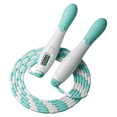 Beaded Jump Rope Skipping Rope with Counter Jump Rope Adjustable Length Plastic Segmented Jump Rope for Gym Fitness Exercise Soldes-ShopOnline